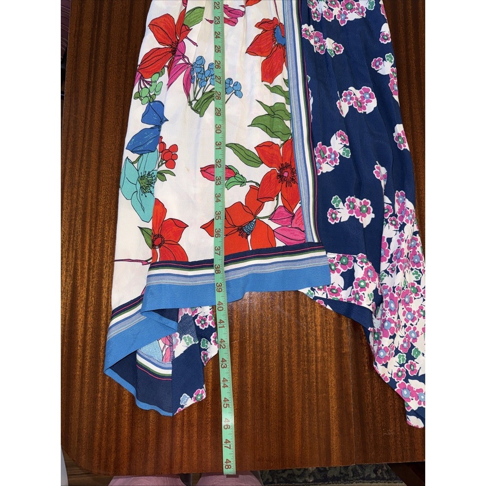 Maeve Anthropologie Botanica Patchwork Dress Women's Size 00 Petite Midi Wrap - Picture 11 of 11
